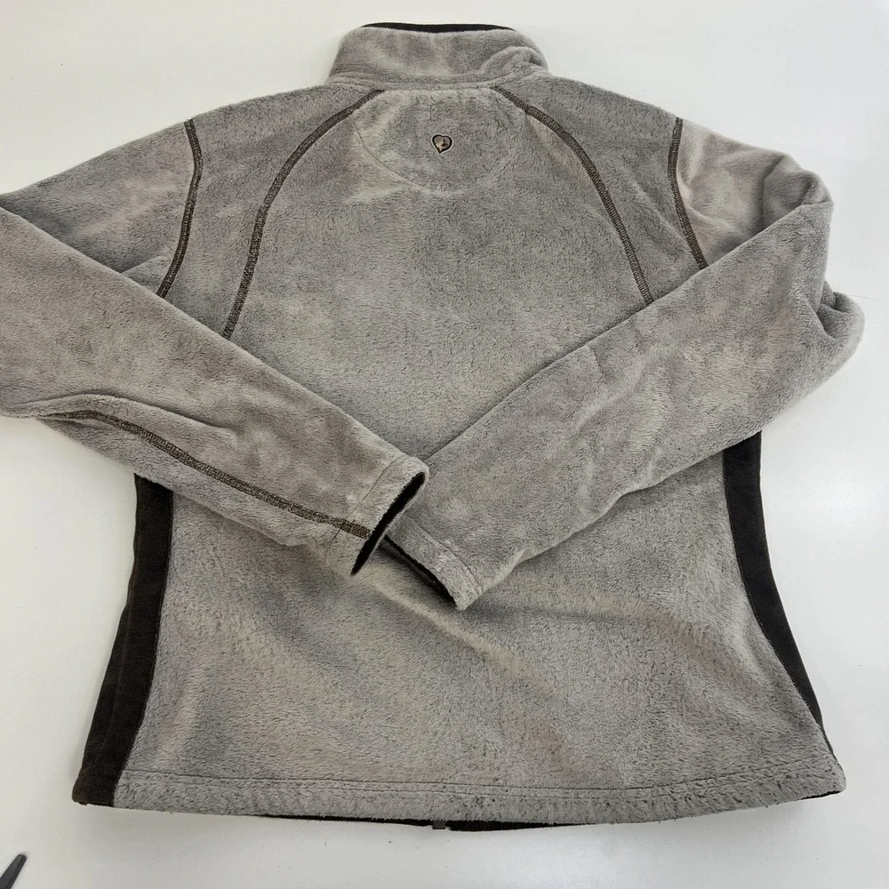 Kuhl Sherpa‎ Jacket Womens Brown Beige Fleece Full Zip Outdoor Hiking Medium